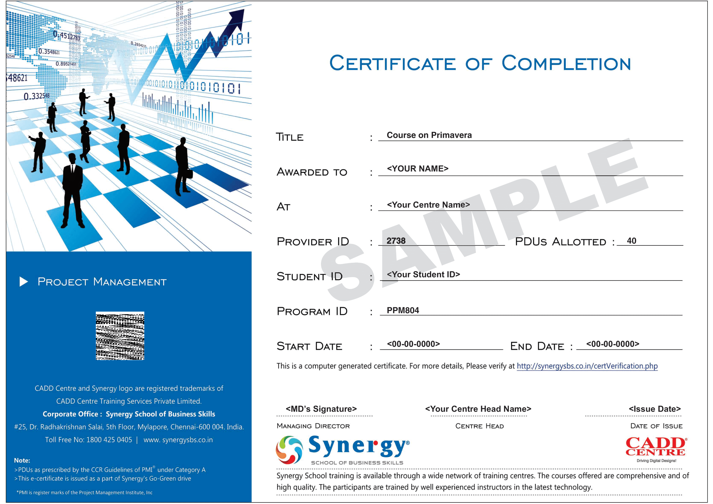 PMP CERTIFICATION COURSE IN CHENNAI